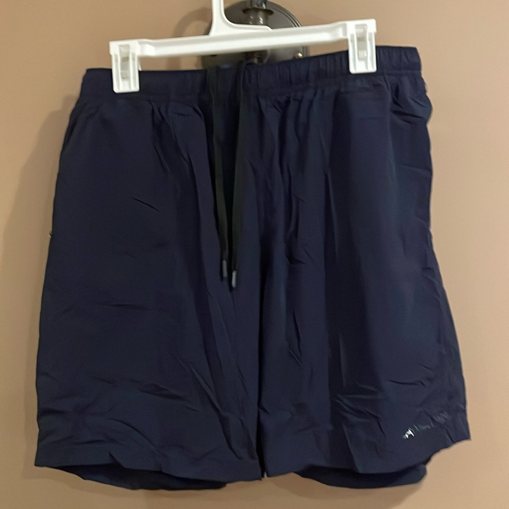 Calvin Klein Black Swim Trunks with lining to thigh- Large